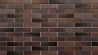 Облицовочный кирпич Вышневолоцкая керамика одинарный 1 НФ Баварская кладка двухцветный Графит гладкий