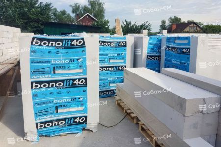 Пеноблоки стеновые Бонолит 600х250х375, D600
